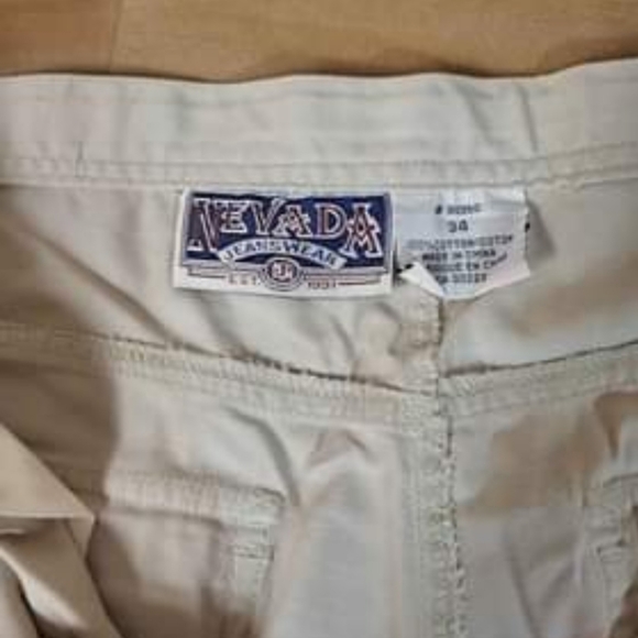 Vintage Men's cropped Chinos 90sStreet style 3/4 Capri Pants - Picture 6 of 12